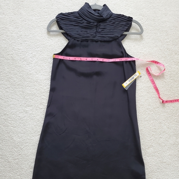 Alice + Olivia Black Silk Collar Dress szXS - Picture 4 of 16